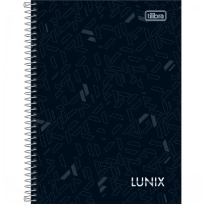 CADERNO ESPIRAL CAPA DURA 1/4 LUNIX 160 FOLHAS - Tilibra