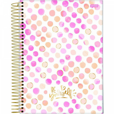 Caderno colegial Petit La Creme espiral 10 matérias 160 folhas - Jandaia