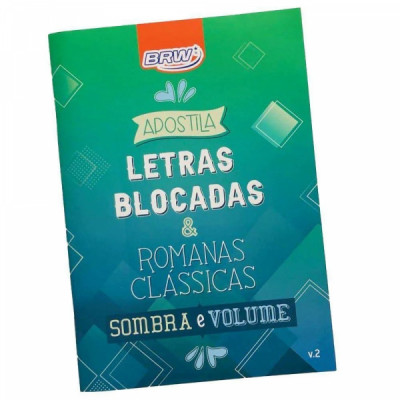 Apostila Lettering Letras Blocadas e Romanas Classicas - APL002 - BRW