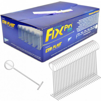 Pino Fix Pin 100 Anti Furto 40mm Etiqplast - 5000 Unidades