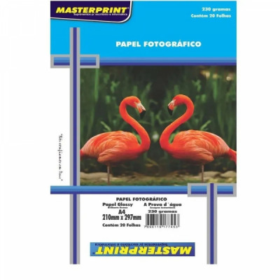 Papel Fotográfico Masterprint 230g A4 - 20fls