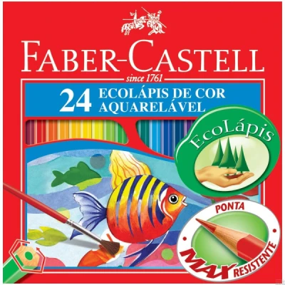 LAPIS DE COR C/24 AQUARELAVEL FABER CASTELL