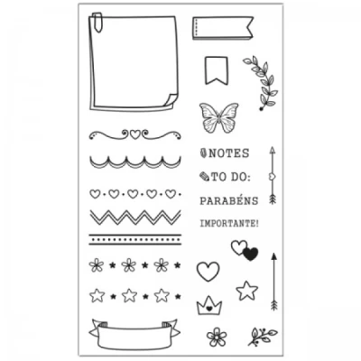 KIT CARIMBOS TRANSPARENTES PLANNER - TILIBRA