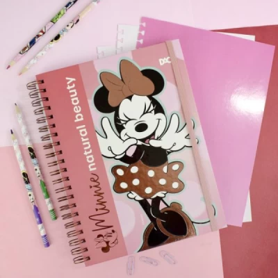 Caderno Smart Universitário com folhas e divisórias reposicionáveis Disney Minnie – 4204