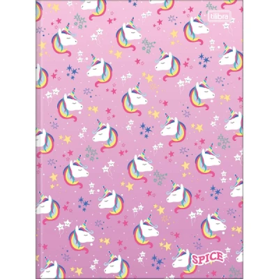 CADERNO BROCHURAO CAPA DURA SPICE FEMININO 80 Fls - Tilibra