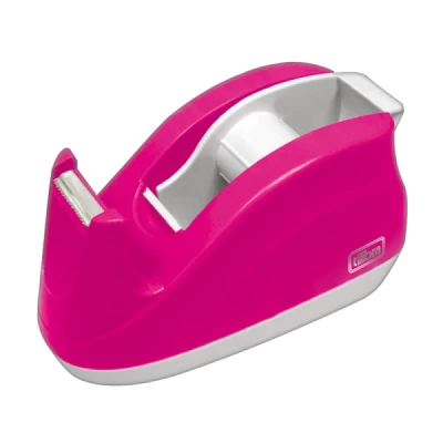 SUPORTE PARA FITA ADESIVA ESCRITÓRIO ROSA NEON - TILIBRA