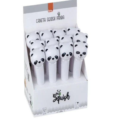 CANETA ESFEROGRÁFICA DIVER GEL 0.7MM - SQUISH PANDA - CA0230 BRW