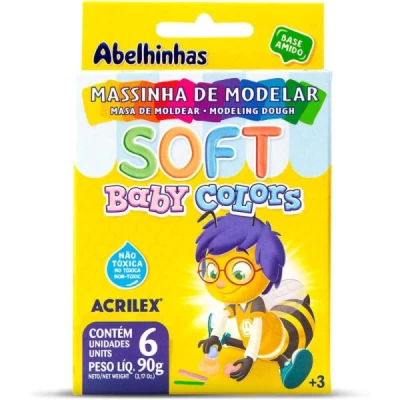 Massa de Modelar Acrilex Soft Baby Colors 07370