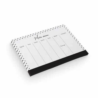 Planner de mesa 250x170mm - black - 54 fls NB6060 - BRW