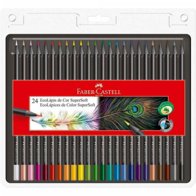 Lápis de cor SuperSoft 24 cores 120724soft - Faber Castell