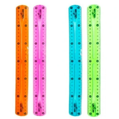 Regua Flexivel - 30cm Neon RE0001 - Brw