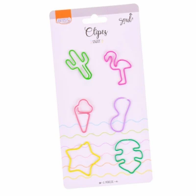 CLIPS P/PAPEL ENJOY C/06 MODELOS CL0702 BRW