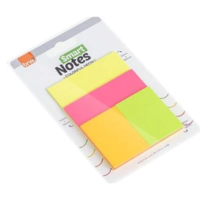 Bloco smart notes colorful - colorido neon - 25fls - 4 blocos