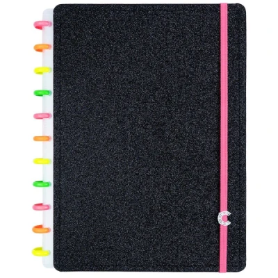 CADERNO INTELIGENTE  - LETS GLITTER NEON BLACK