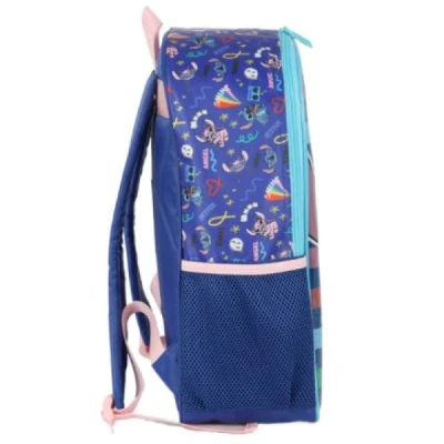 Mochila Infantil Stitch G Azul - Luxcel