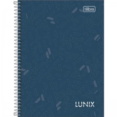 CADERNO ESPIRAL CAPA DURA 1/4 LUNIX 160 FOLHAS - Tilibra