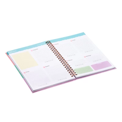 Planner Agenda Permanente 13x18 Cm Capa Dura Pastel BRW NB5020