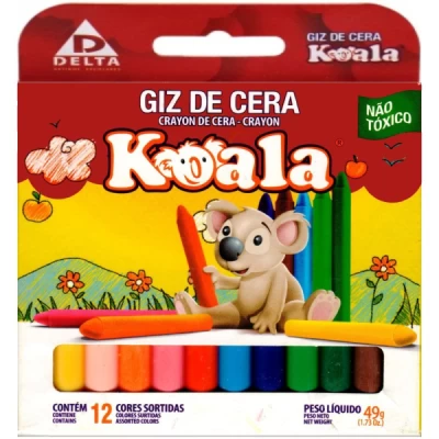 Giz de Cera Koala 12 Cores (Cód. 10855)