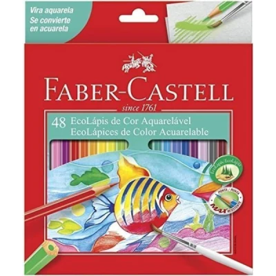 LAPIS DE COR C/48 ECOLAPIS AQUARELAVEL FABERCASTELL