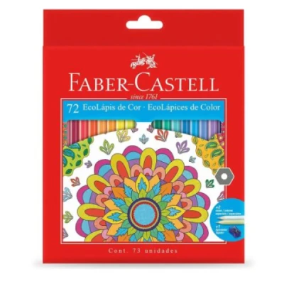 LAPIS DE COR C/72 +1APONTADOR 120172G FABER-CASTELL