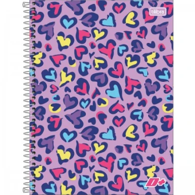 CADERNO ESPIRAL CAPA DURA UNIVERSITÁRIO 20 MATÉRIAS D+ FEMININO 400 FOLHAS TILIBRA