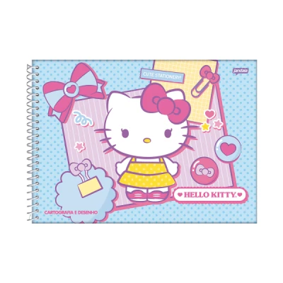 CADERNO DESENHO 80F ESP CD HELLO KITTY JANDAIA