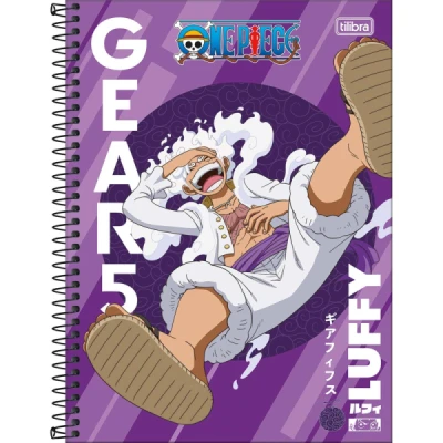 Caderno Espiral Capa Dura Universitário Connect 1 Matéria One Piece 80 Folhas - Tilibra