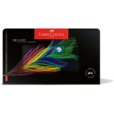 LAPIS DE COR C/120 ESTOJO LATA ECOLAPIS SUPERSOFT 1207120SOFT FABERCASTELL