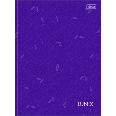 Caderno Brochura Capa Dura 1/4 Lunix 80 Folhas - Tilibra