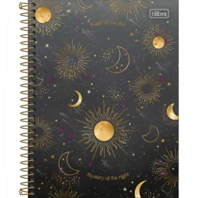 CADERNO ESPIRAL CAPA DURA COLEGIAL 1 E 10 MATERIAS  - MAGIC