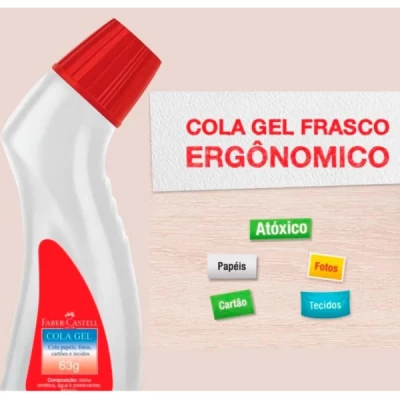 Cola Gel Frasco Ergonômico 63g Faber-Castell