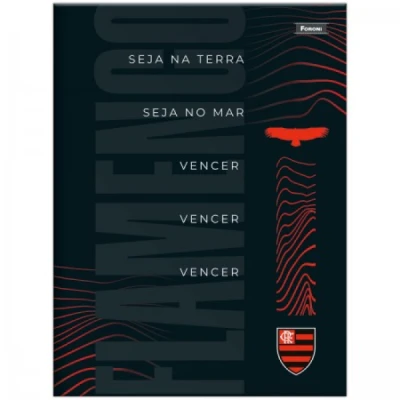 CADERNO BOCHURA 1/4 CD 80F FLAMENGO R9305 FORONI