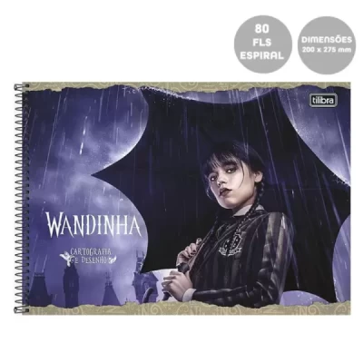 Caderno Desenho Espiral 80Fls Wandinha Tilibra