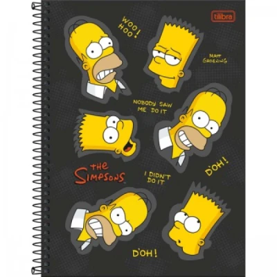 CADERNO 10MT ESP CD 160F UNIV SIMPSONS TILIBRA