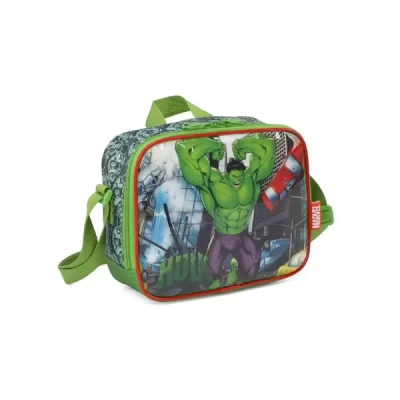 Lancheira Térmica Infantil Hulk Verde Luxcel