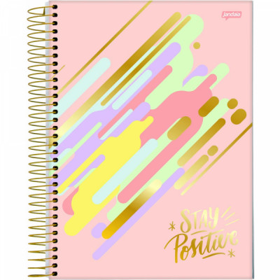 Caderno Espiral universitário CD 10 MAT 160 FLS Le Creme – JANDAIA