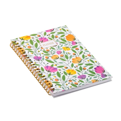 Planner Espiral Capa Dura Botânica 130 Mm X 188 Mm 80 Folhas - BRW