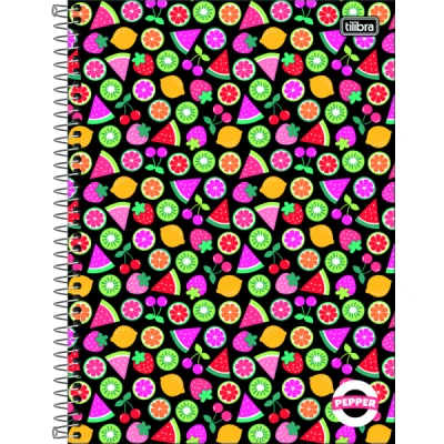 CADERNO ESPIRAL CD UNIVERSITÁRIO 20 MATÉRIAS PEPPER FEMININO 320 FLS TILIBRA