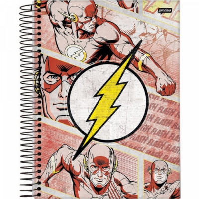 Caderno 1/4 Capa Dura 80 Folhas Jandaia DC Comics