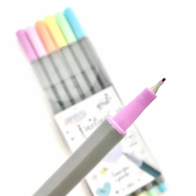 Caneta Hidrográfica Fineliner Soul 0,4mm 6 Cores Pastel FI0003 - BRW