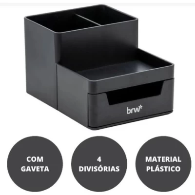 Organizador de Mesa Com Gaveta BRW