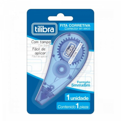 Corretivo fita 5mmx6m AZ - Tilibra