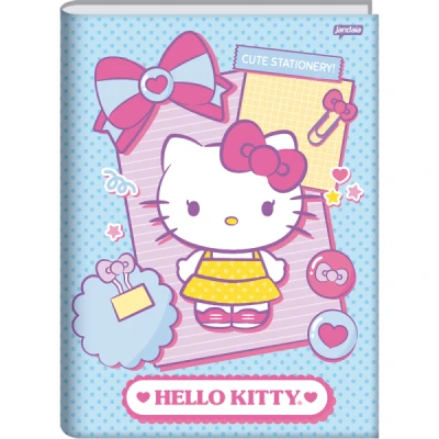 CADERNO BROCHURA 1/4 CD 80F HELLO KITTY JANDAIA