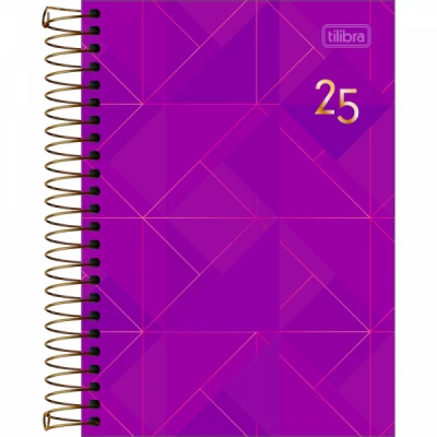 Agenda 2025 Spot Feminina Espiral 129x187mm - Tilibra