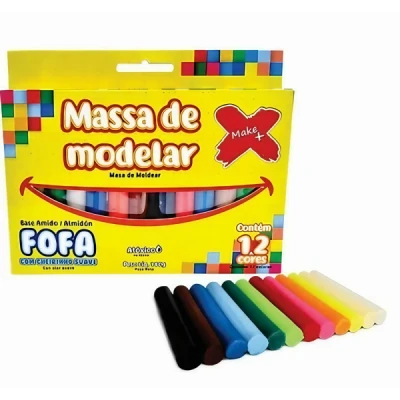 MASSA PARA MODELAR FOFA 12/CORES 180G MAKE+