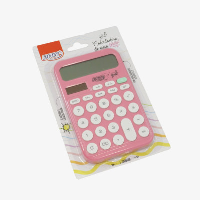 Calculadora grande 12 digitos soul - rosa BRW CC4003