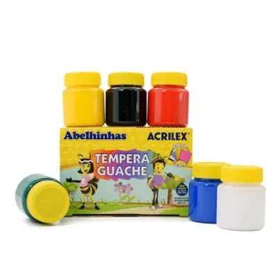 Tinta Guache Acrilex C/6