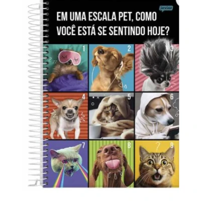 CADERNO ESP CD UNIVERSITÁRIO PETS LOVE - JANDAIA