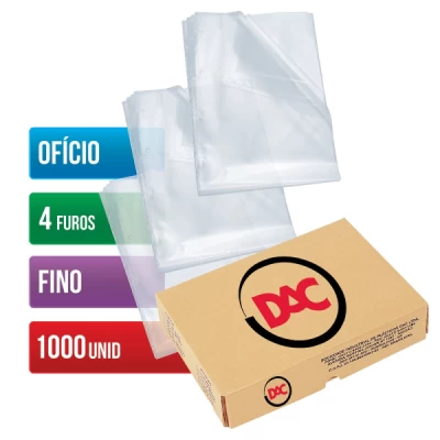 PLASTICO OFICIO FINO C/ 4 FUROS C/ 1000 DAC