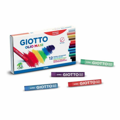 Giz Pastel Oleoso 12 cores 29300 Giotto